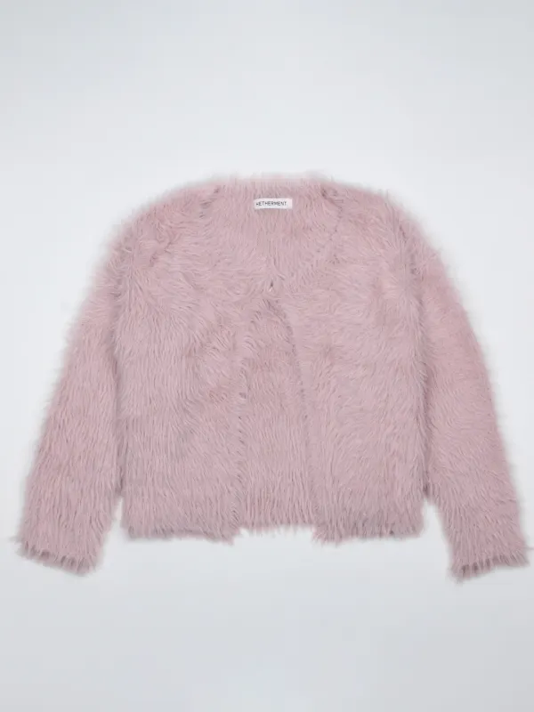 teddy cardigan (baby pink)