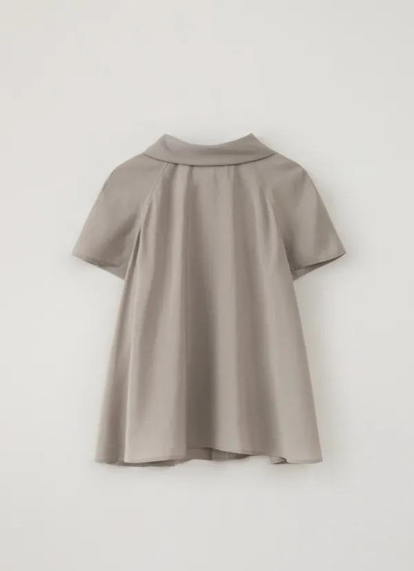 Lyla Flare Blouse (Taupe)