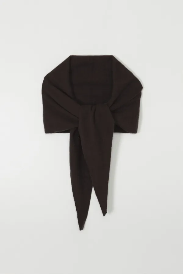 RACCOON SHAWL MUFFLER_BROWN