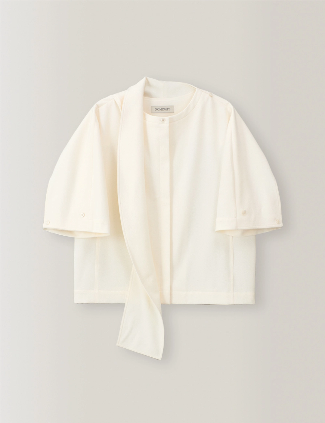 노미나떼 Vento Scarf Blouse (Cream) 상품 이미지 3