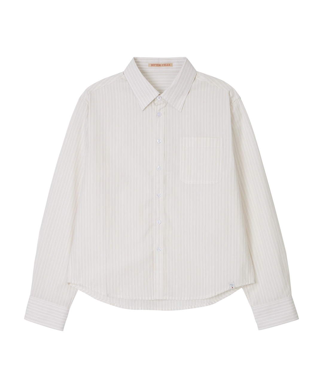 비터셀즈 Standard Maya Stripe Shirt-Ivory 상품 이미지 1