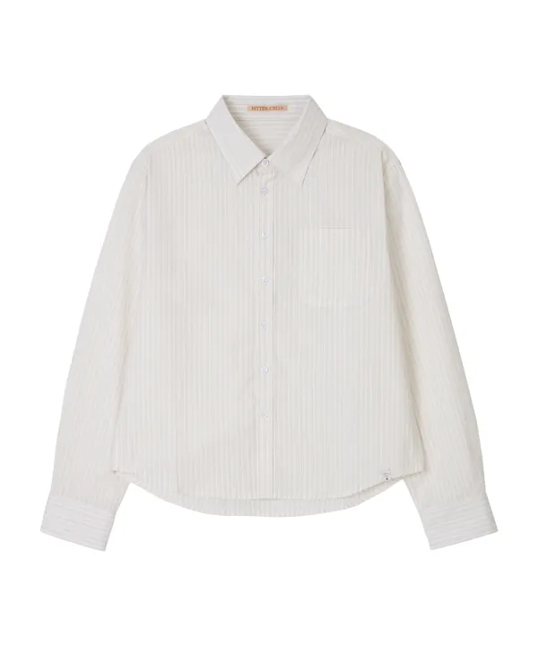 Standard Maya Stripe Shirt-Ivory