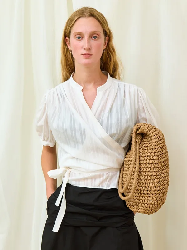 Camelia wrap shirts