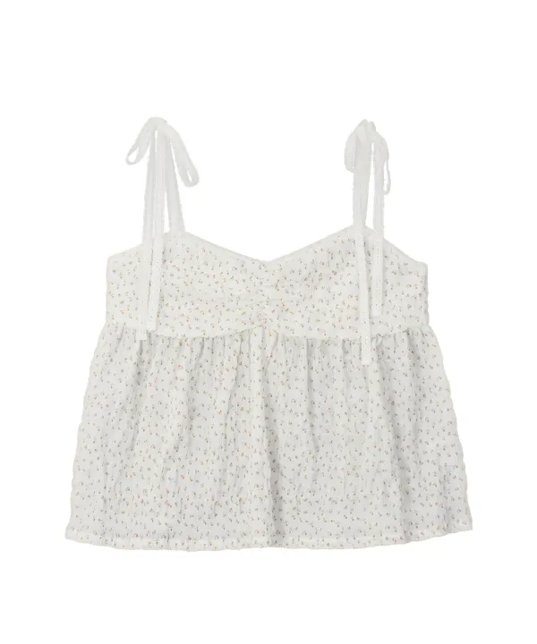 Blooming Sleeveless Blouse-Flower