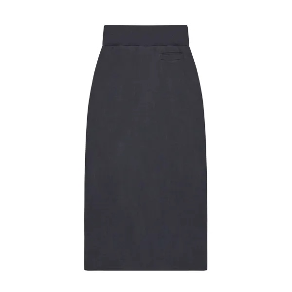 pigment pocket long skirt - charcoal
