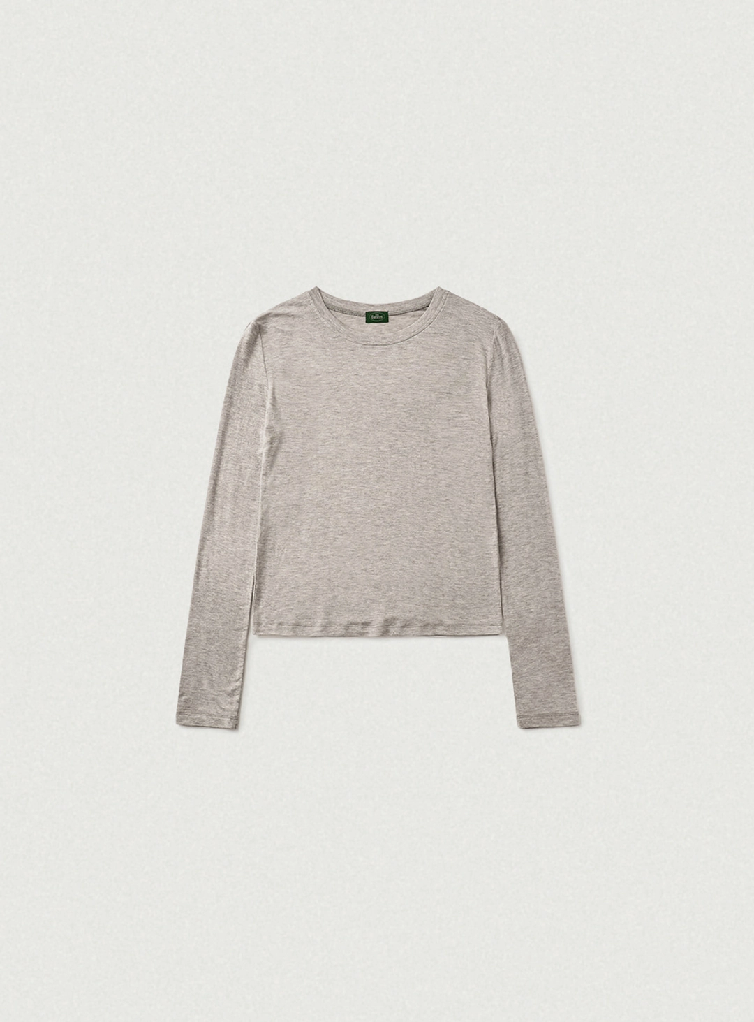 더바넷 Soft Slim Wool Tencel T-Shirt_Melange Grey 상품 이미지 1