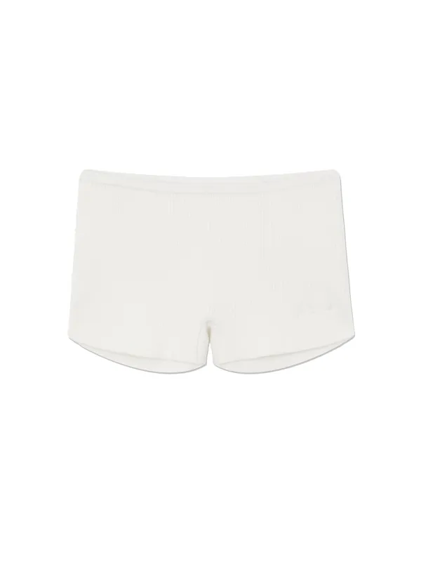G KNIT REST SHORTS (WHITE)