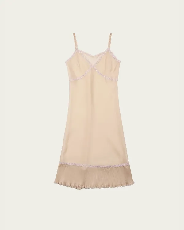 (2차) Saran Dress - Peach