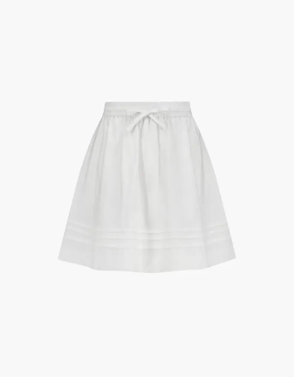 mini banding skirt - white