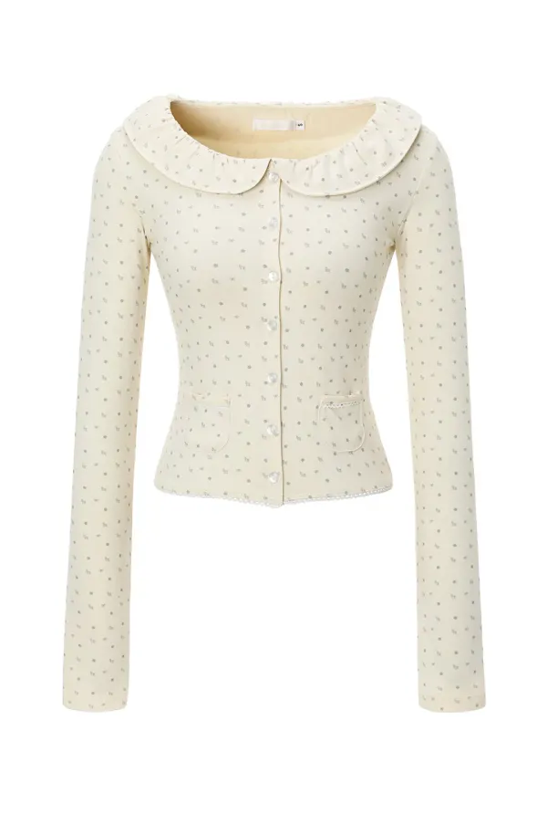 Lolly picot cardigan