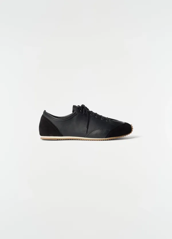 GUMMY GRIPS SNEAKERS IN MIXED LEATHERS