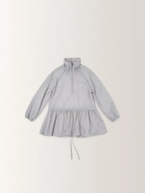 NYLON FRILL WIND BREAKER [ PALE GRAY ]