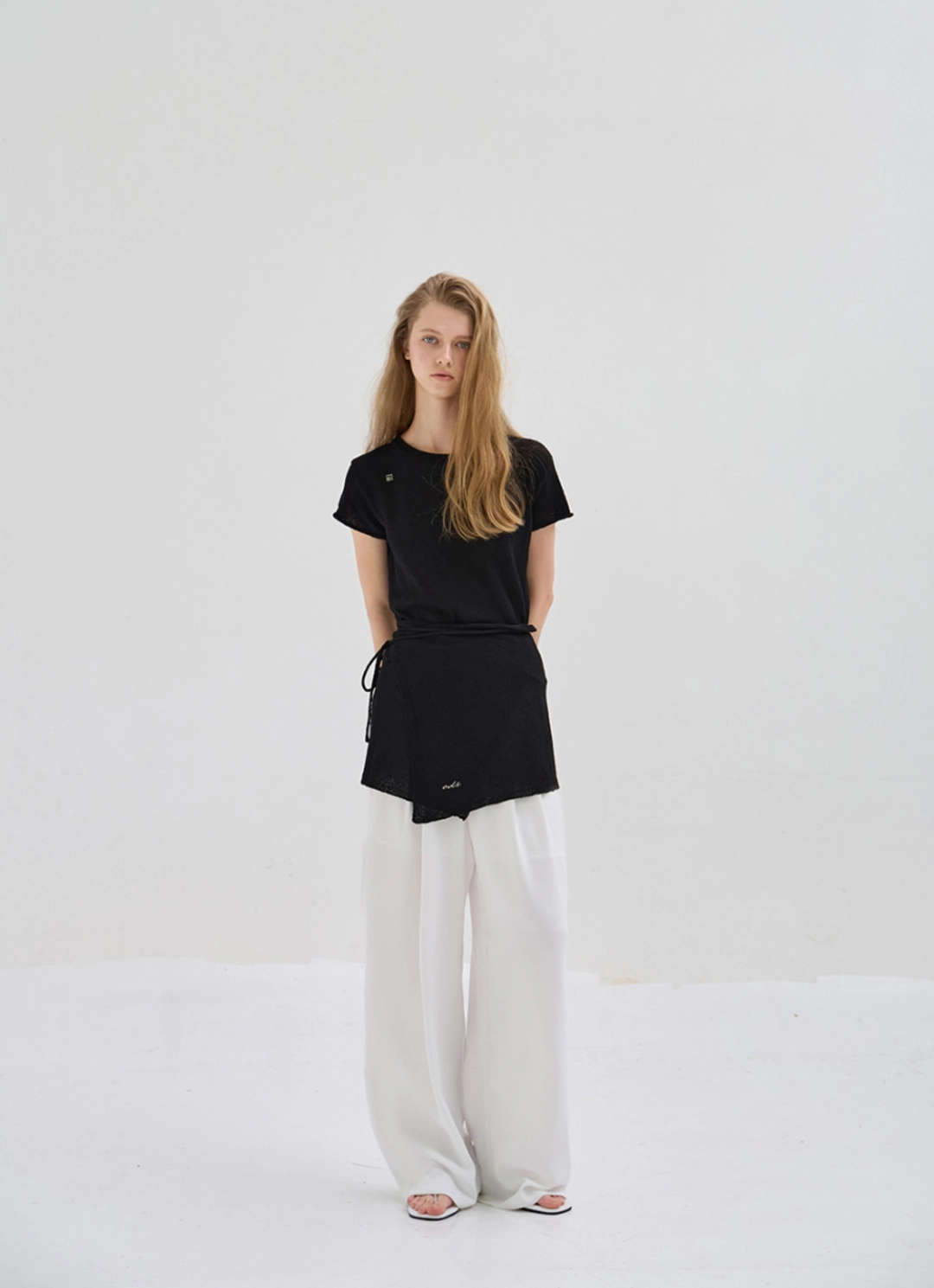 오디에스 Natural Wrap Skirt (Black) 상품 이미지 2