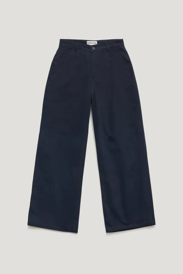 PALE HERRINGBONE UTILITY WORK PANTS_NAVY / ₩159,000