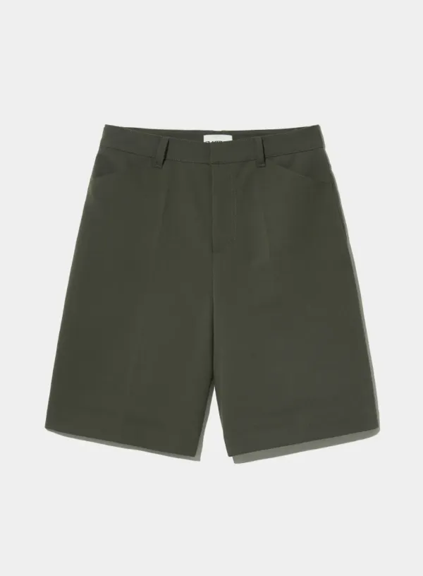 (W) Keller Carpenter Bermuda Slacks - Dark Khaki