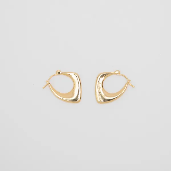 (E-1599)FLAT TRIANGLE SHAPE EARRING