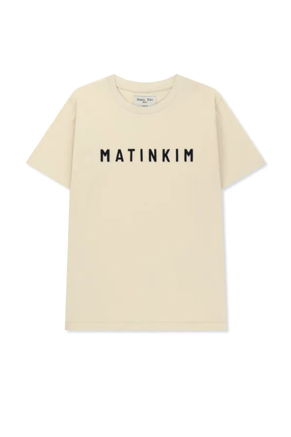 APPLIQUE FELT LOGO TOP IN CREAM