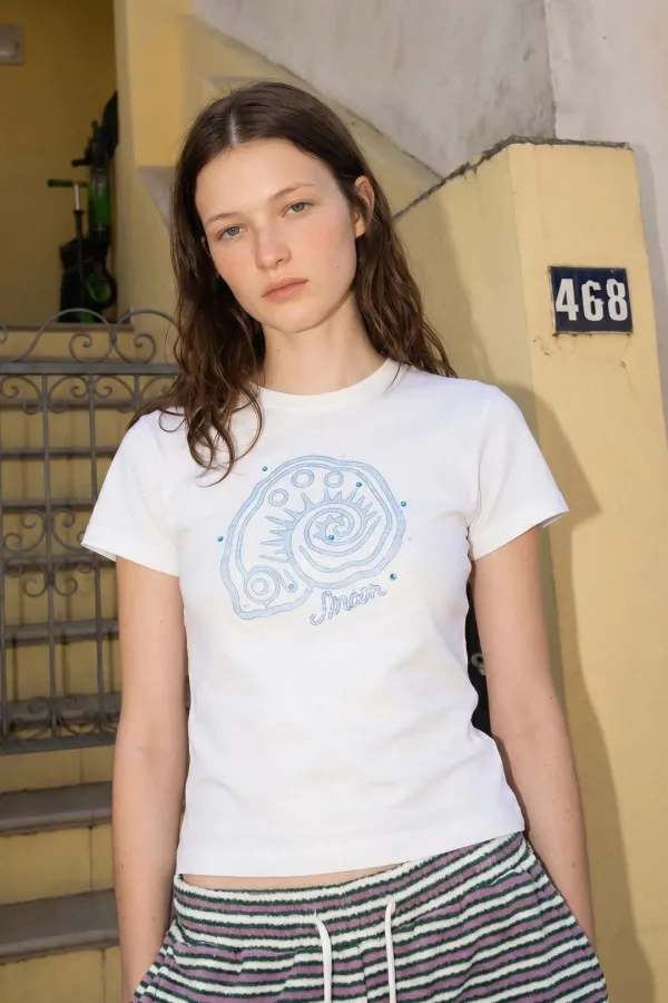Spiral Hotfix T-shirt (White)