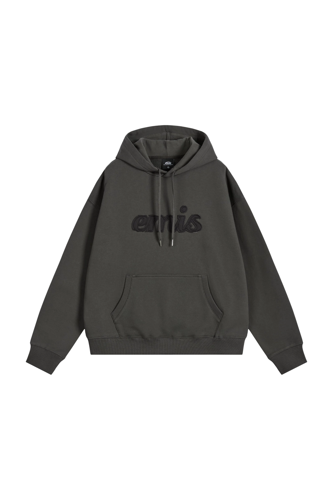 이미스 COLOR-BLOCK APPLIQUE HOODIE-CHARCOAL 상품 이미지 1