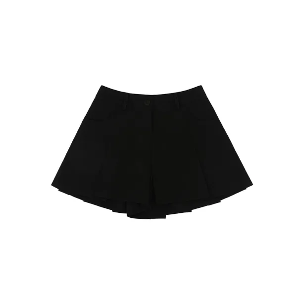 [2차] Pleated Culotte Pants (ebony black)