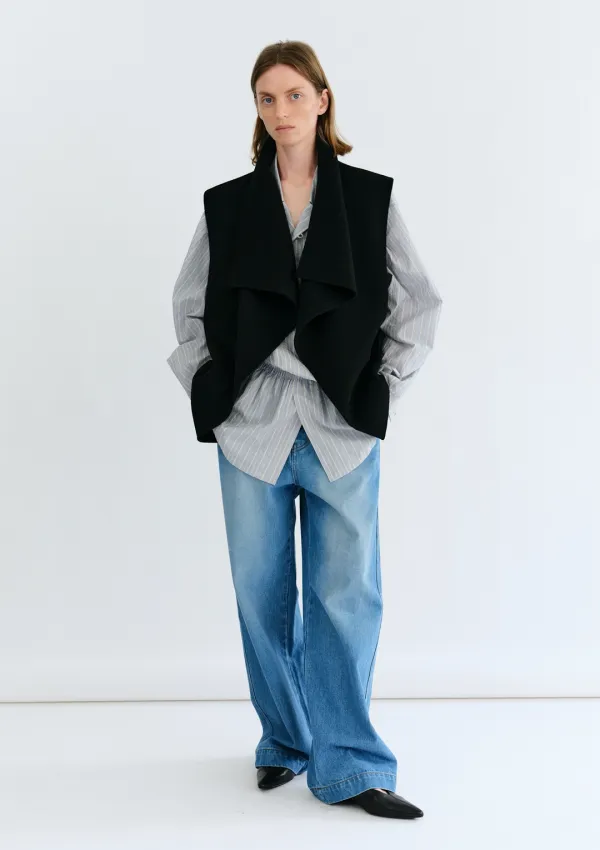 Larkin Handmade Vest in Black