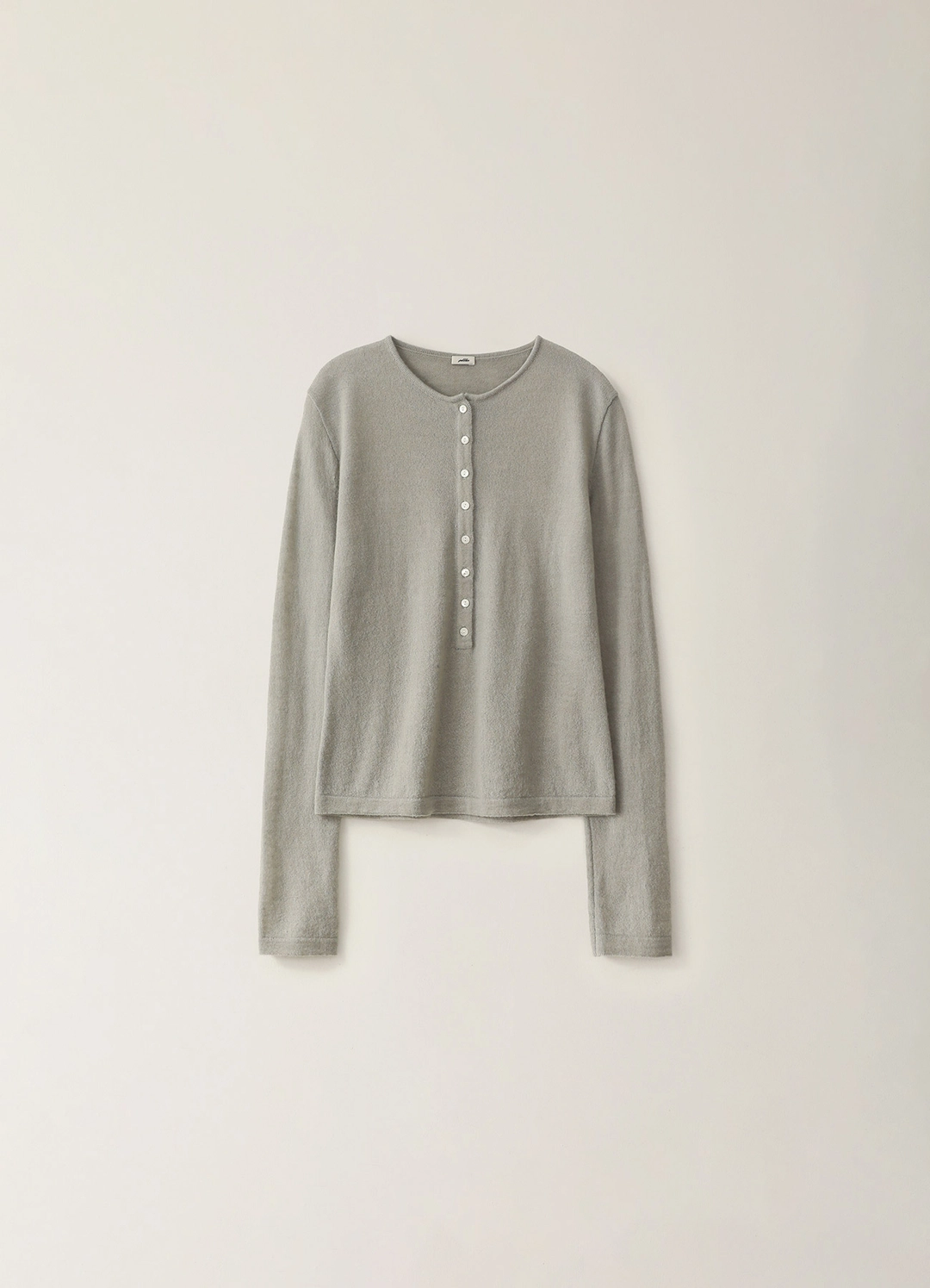 페블엠 Kid Henry Neck Knit - Gray (10월 말 순차배송) 상품 이미지 1