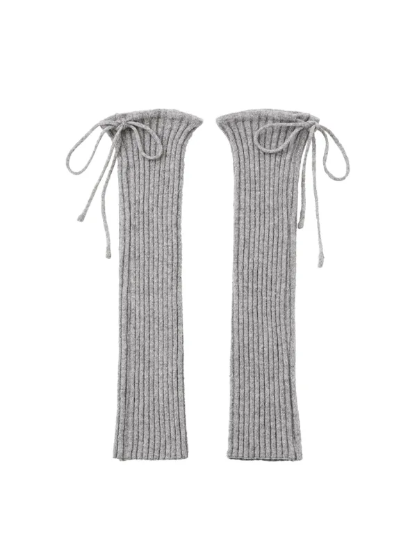 Drawstring Leg Warmer - Grey