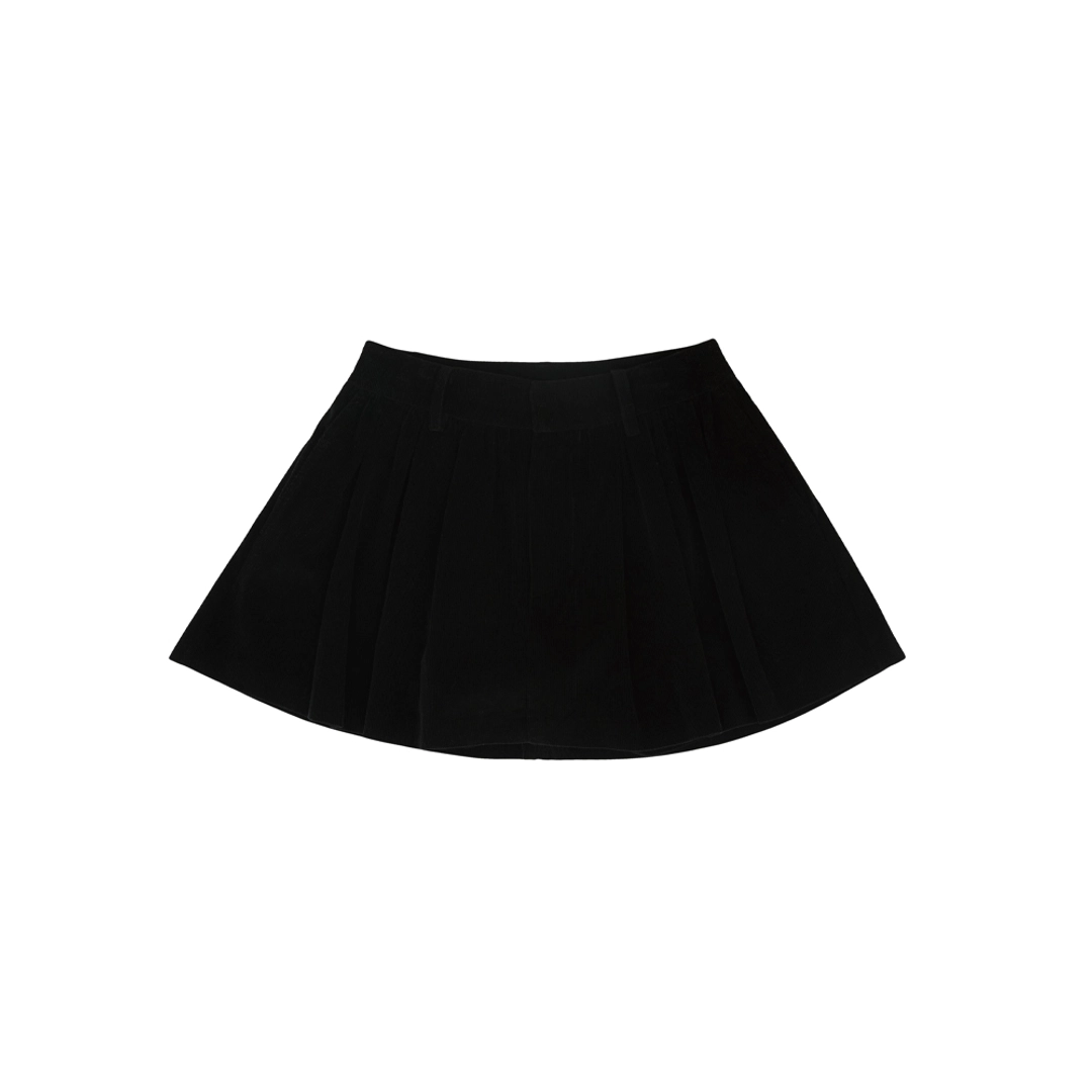 피브비 [2차] Shirring Corduroy Mini Skirt (ebony black) 상품 이미지 2