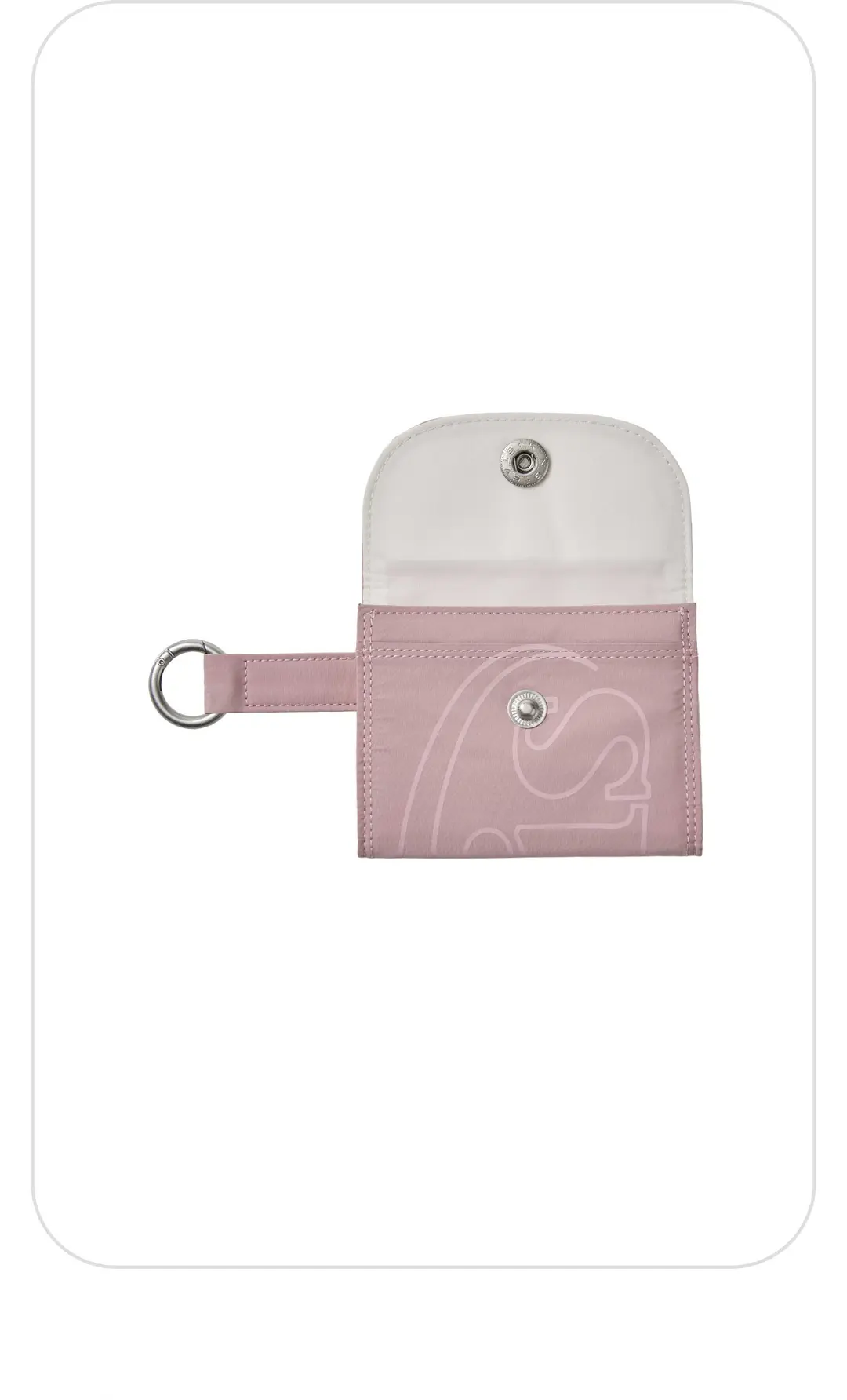 이미스 OUT LINE LOGO CARD HOLDER-PINK 상품 이미지 2