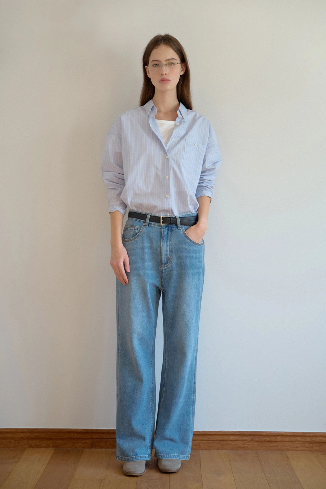 샤드라마 SIGNATURESTITCH DENIM PANTS [BLUE] 상품 이미지 2
