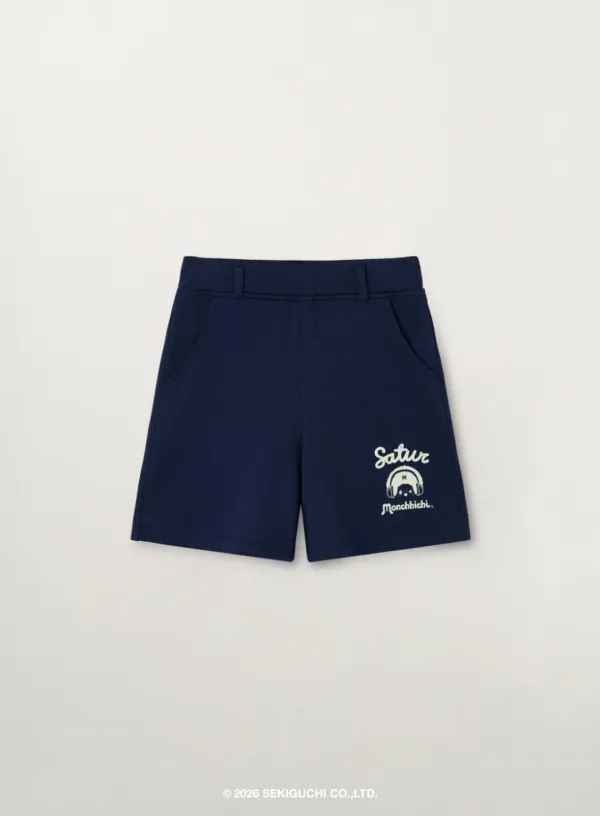 (K) Satur X Monchhichi Easy Shorts - Navy