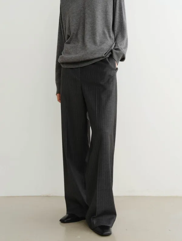 Wade Stripe Pants (Grey)