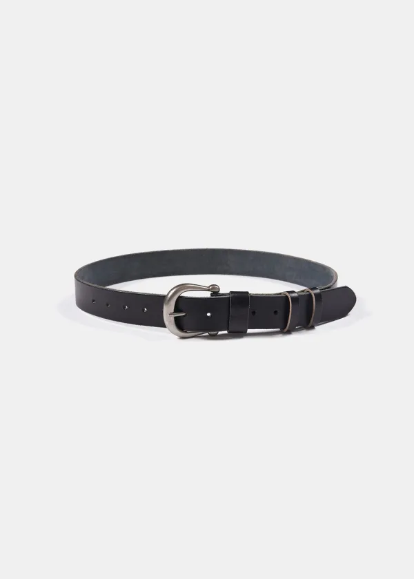 VINTAGE BUCKLE BELT (BLACK)