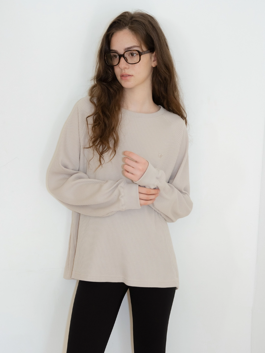 헤더먼트 waffle pullover (soy) 상품 이미지 1