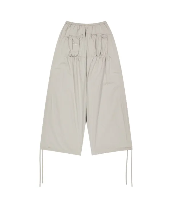 SHIRRING TOBI PANTS ASH PINK