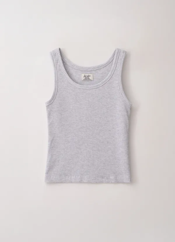 3rd / Waffle Cotton Sleeveless (Light Melange)