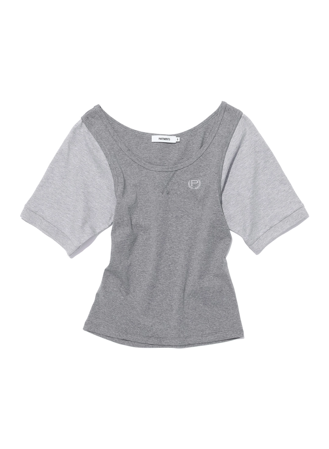 파르티멘토 [WOMEN] SCOOP-NECK BAT SLEEVE TOP_MELANGE 상품 이미지 1