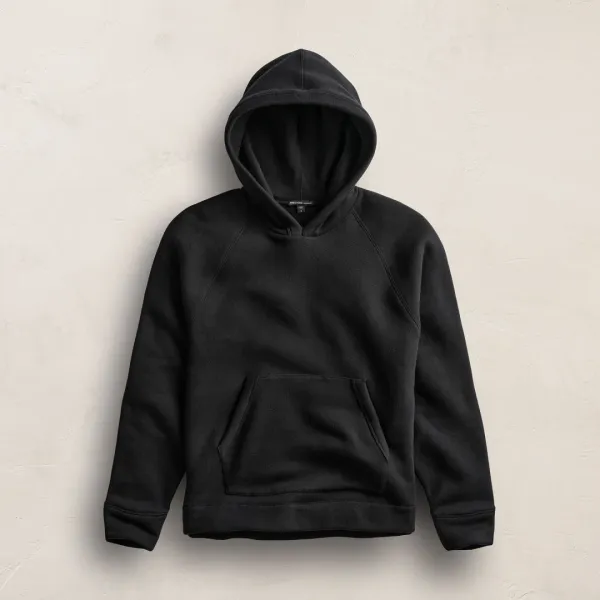 Cozy Hooded Sweatshirt - Black
