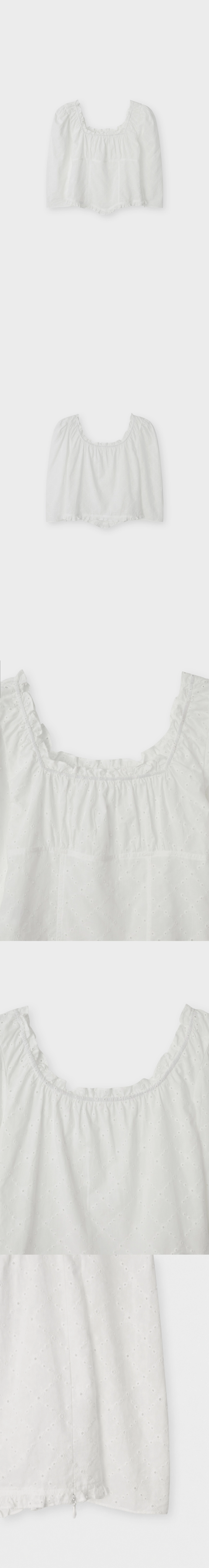 더릴 [2nd] Loire Lace Blouse_Ivory 상품 이미지 1