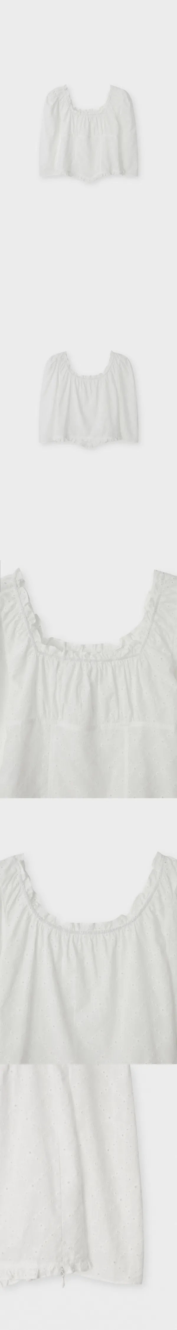 [2nd] Loire Lace Blouse_Ivory