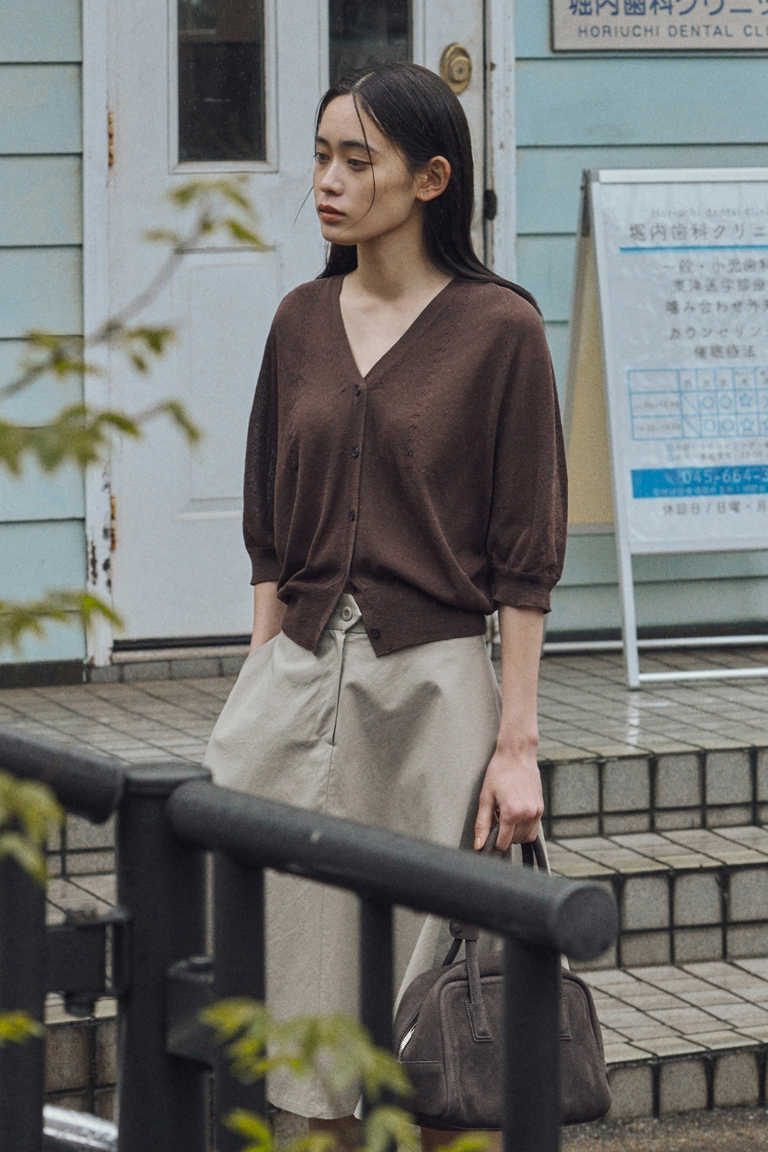세이지먼트 BELGA WHOLEGARMENT KNIT CARDIGAN_BROWN 상품 이미지 2
