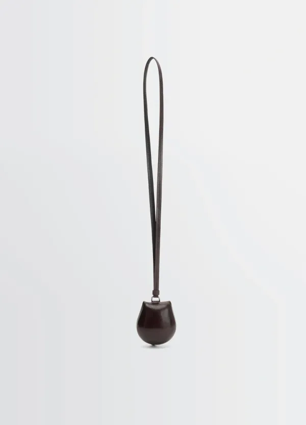 CARLOS CASTANET COIN PURSE NECKLACE IN LEATHER
