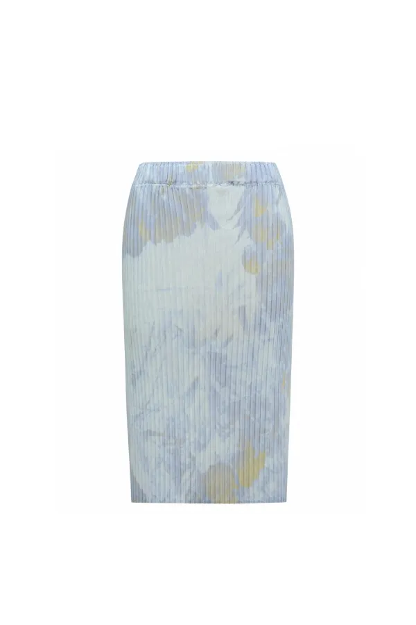 AIRY MIDI SKIRT (SOFT LEMON) - poko.fosca