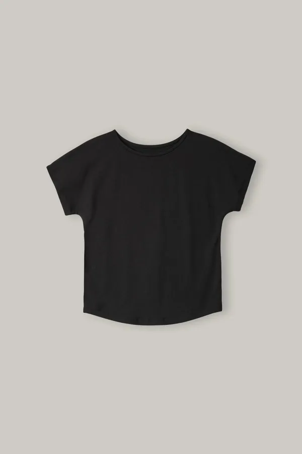 Seamless-Line Tee (Black)