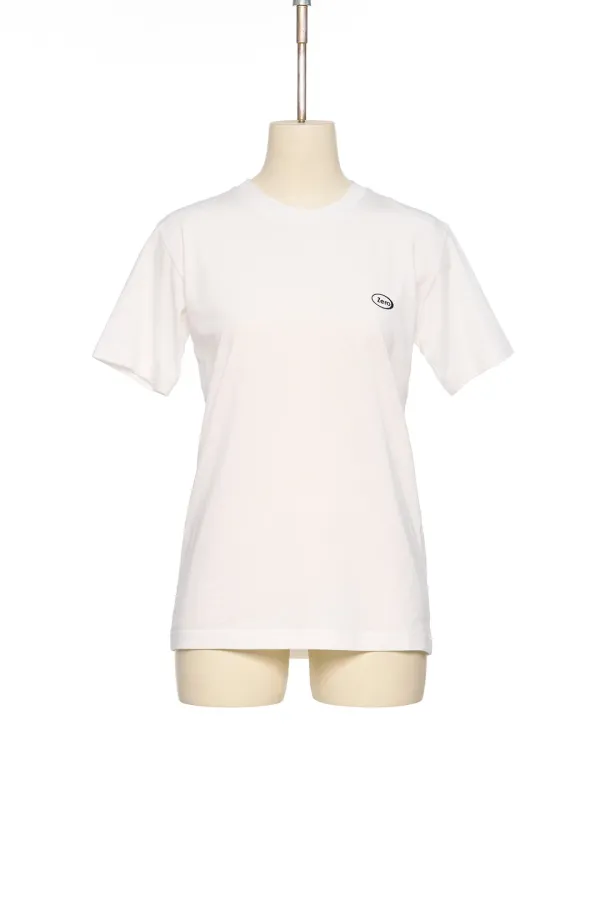 SS26 ZERO WHITE ESSENTIAL ZERO LOGO T-SHIRT
