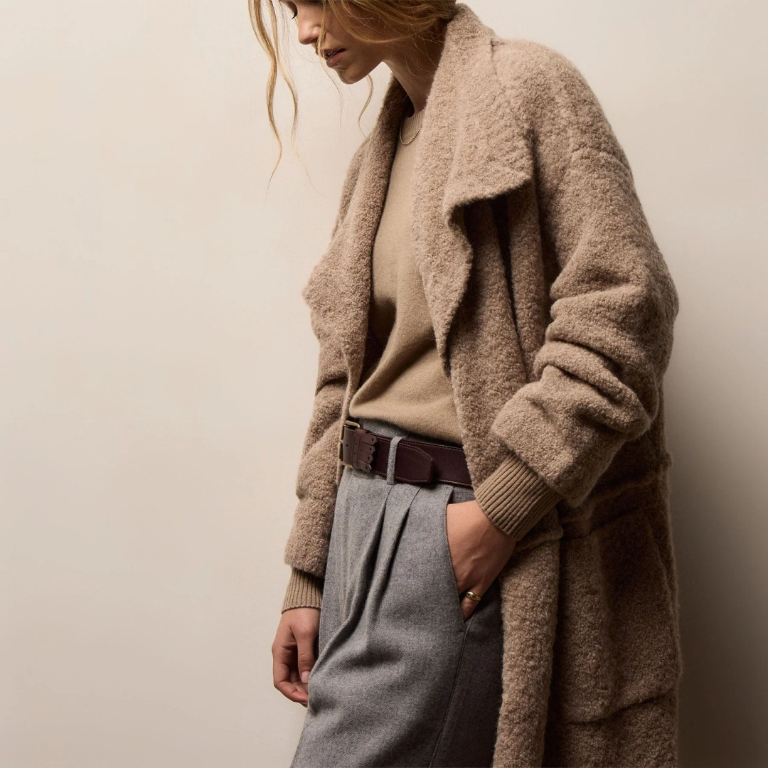제임스펄스 Boucle Blend Cashmere Coat - Soft Beige 상품 이미지 2