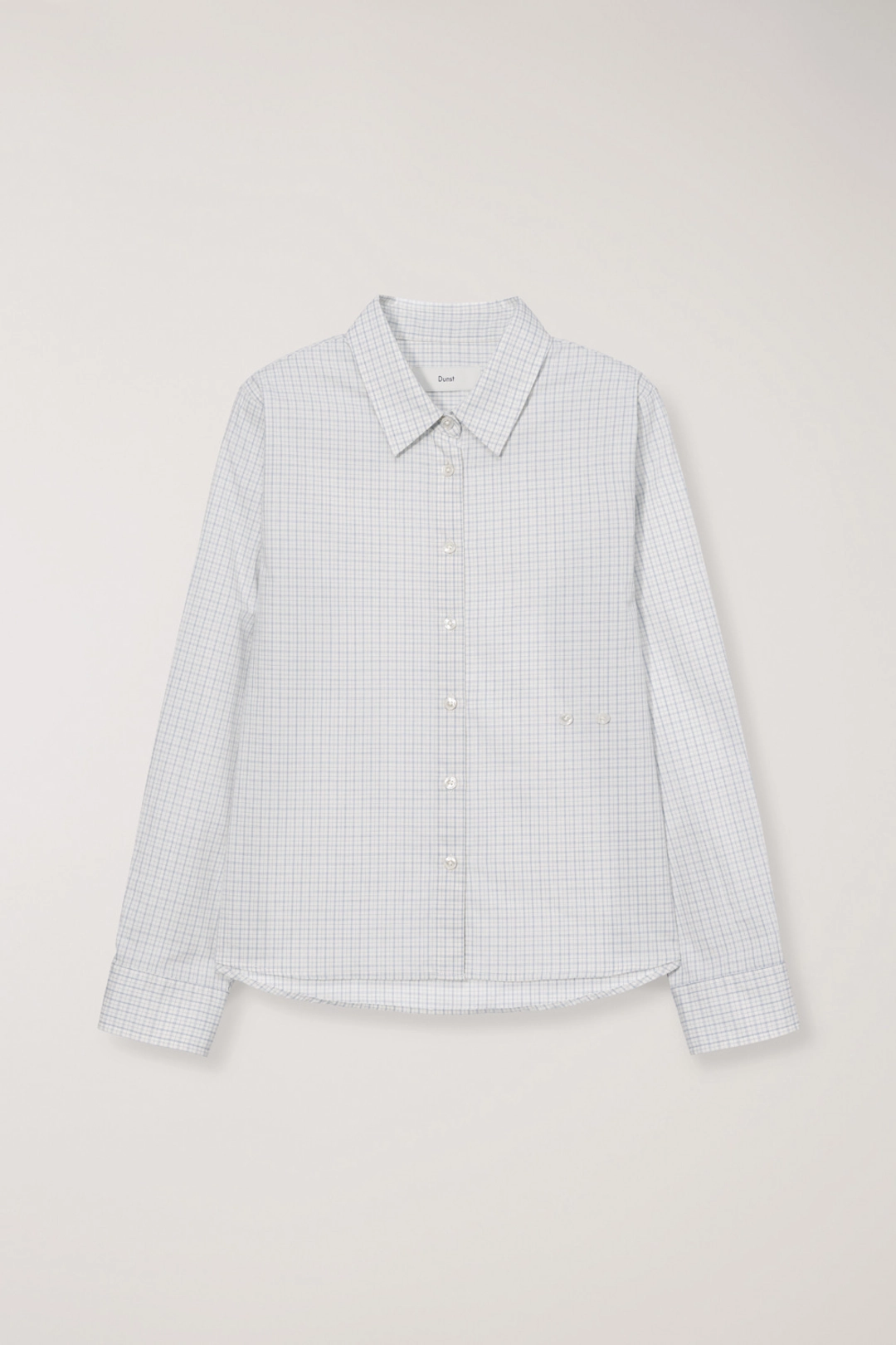 던스트 2-WAY ESSENTIAL CHECKED SHIRT SOFT BLUE CHECK_UDSH6A203B1 상품 이미지 1