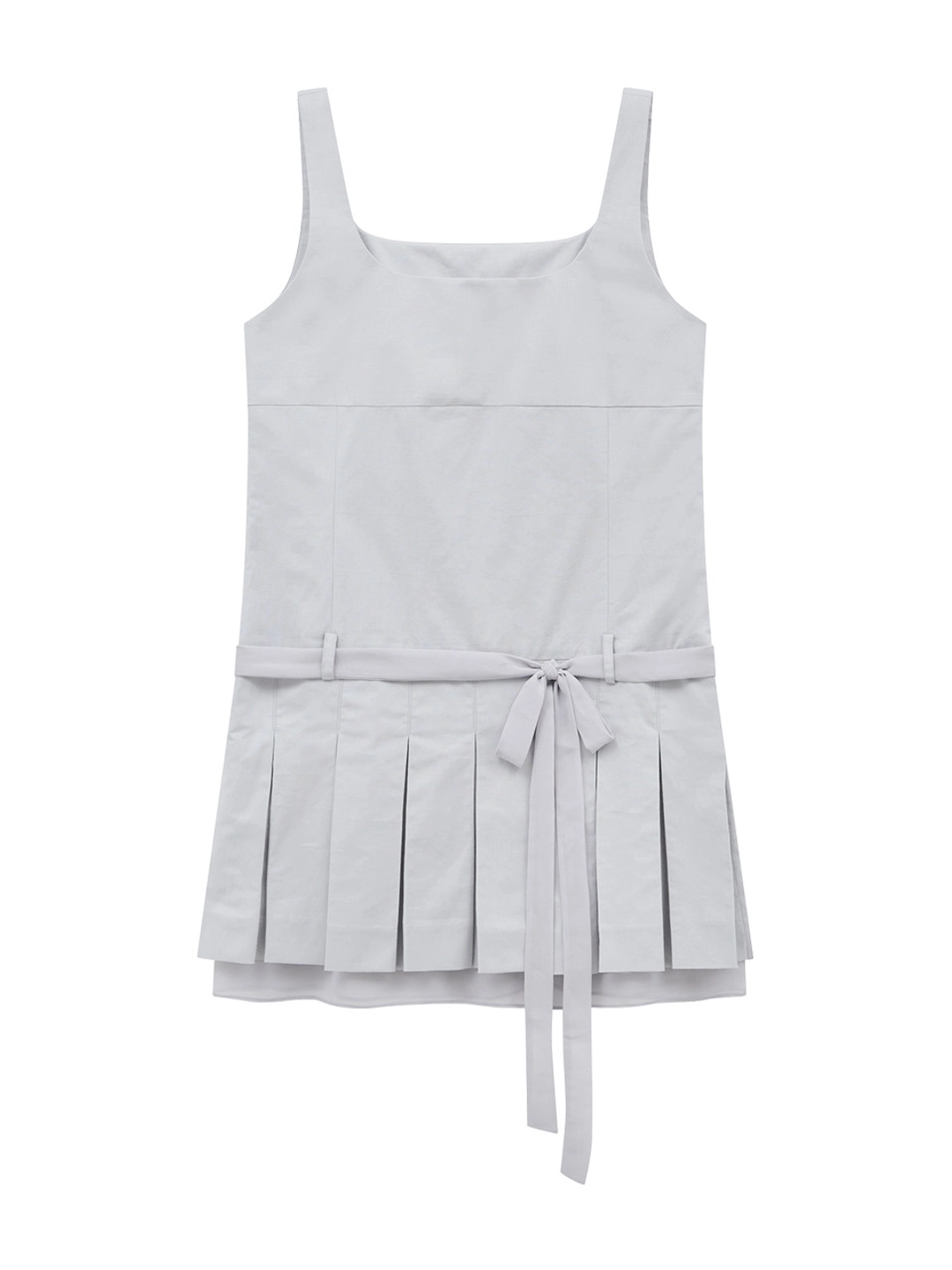 마가린핑거스 BELTED PLEATS ONE-PIECE (GREY) 상품 이미지 1