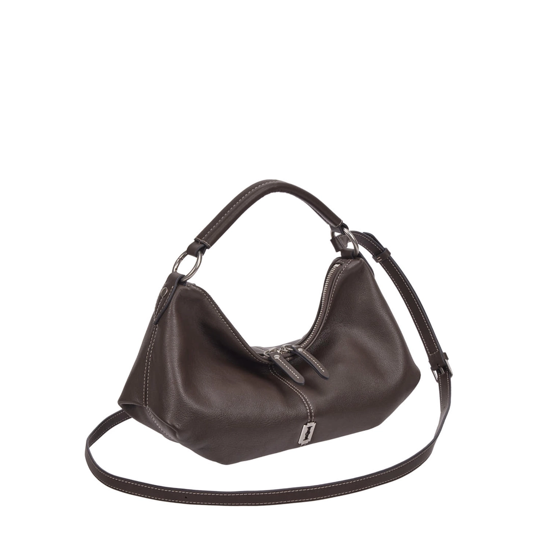 분크 Halfmoon Attache Shoulder S (하프문 아타쉬 숄더 스몰) Dark Brown 상품 이미지 1