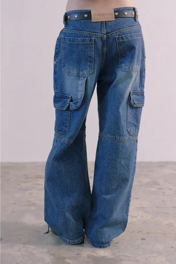 VINTAGE POCKET CARGO DENIM